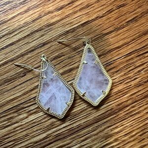 Kendra Scott Alex Drop earring - lilac and gold